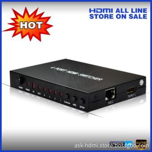 Audio video switcher box 4x1